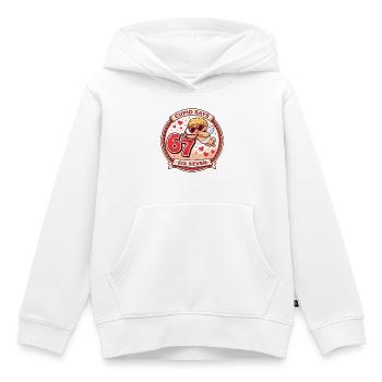 Cupidon Days 67 Love Drôle Cadeau de la Saint-Valentin - Sweat Premium à capuche enfant bio - blanc - Devant - AI Model Kid Female (0cm)