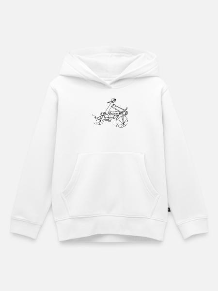 Kreidler - Kinder Premium Organic Hoodie - Weiß