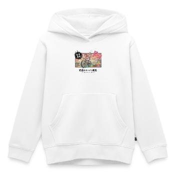 Ramen-Lieferung Dash Manga Cycling Retro - Kinder Premium Organic Hoodie - Weiß - Vorne - AI Model Kid Female (0cm)