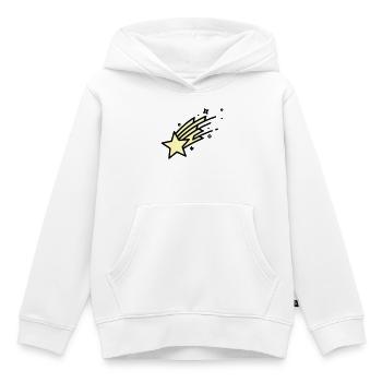  Sternschnuppe Komet Comic - Kinder Premium Organic Hoodie - Weiß - Vorne - AI Model Kid Female (0cm)
