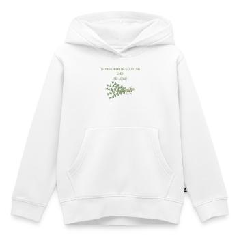 Thyme a favor and be quiet - Kids Premium Organic Hoodie - white - Front - AI Model Kid Female (0cm)