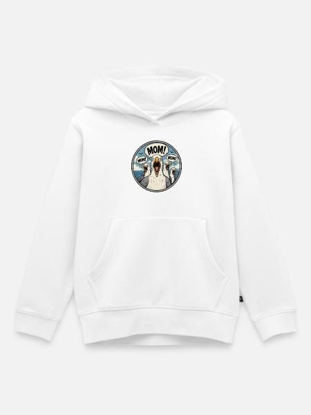 Mama! Der Möwenschrei: Elternhumor - Kinder Premium Organic Hoodie - Weiß