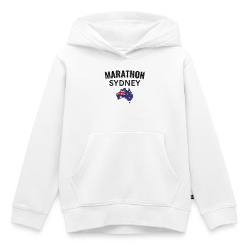 Marathon Sydney - Kinder Premium Organic Hoodie - Weiß - Vorne - AI Model Kid Female (0cm)