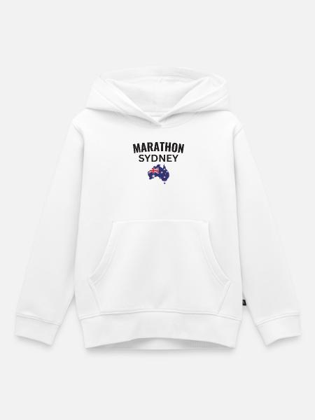 Marathon Sydney - Kinder Premium Organic Hoodie - Weiß