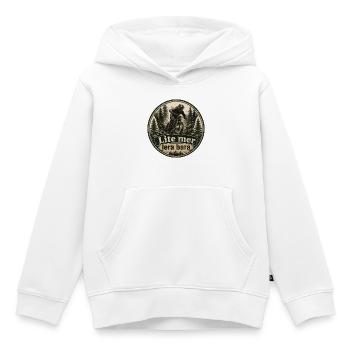 Mountainbiking Abfahrt: Ein bisschen mehr Schlamm, das ist alles - Kinder Premium Organic Hoodie - Weiß - Vorne - AI Model Kid Female (0cm)