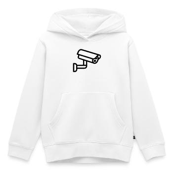 Kamera - Kinder Premium Organic Hoodie - Weiß - Vorne - AI Model Kid Female (0cm)