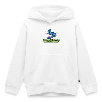 Souffrance analogique électronique - Sweat Premium à capuche enfant bio - blanc - Devant - AI Model Kid Female (0cm)