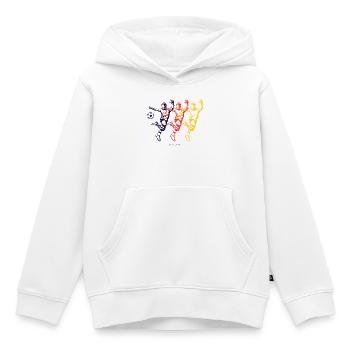 Deutsche Fußballfans - Kinder Premium Organic Hoodie - Weiß - Vorne - AI Model Kid Female (0cm)