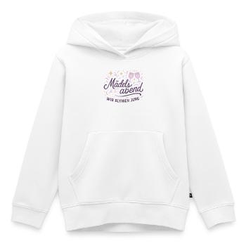 Mädelsabend Glow – Wir bleiben Jung - Kinder Premium Organic Hoodie - Weiß - Vorne - AI Model Kid Female (0cm)