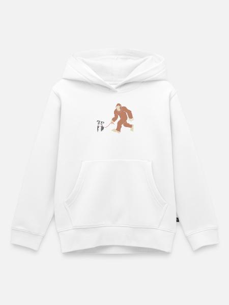 Boston Terrier - Kinder Premium Organic Hoodie - Weiß