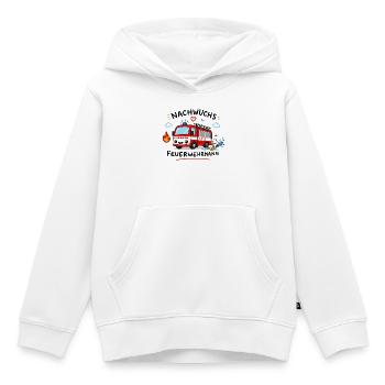 Nachwuchs Feuerwehrmann Cartoon - Kinder Premium Organic Hoodie - Weiß - Vorne - AI Model Kid Female (0cm)