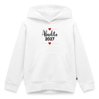 Granny Abuelita 2027, Spanien - Kinder Premium Organic Hoodie - Weiß - Vorne - AI Model Kid Female (0cm)