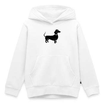 Dackel - Kinder Premium Organic Hoodie - Weiß - Vorne - AI Model Kid Female (0cm)