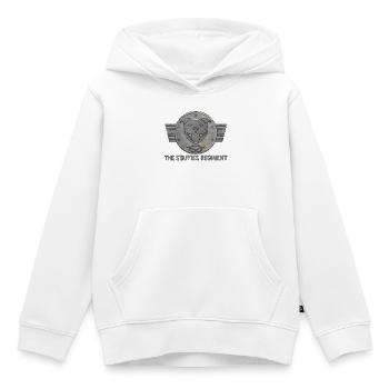 Das Staffies-Regiment – 133 - Kinder Premium Organic Hoodie - Weiß - Vorne - AI Model Kid Female (0cm)