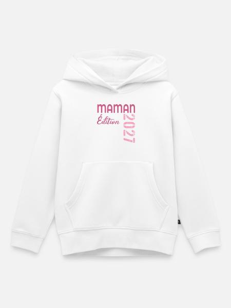 Baby Mom 2027, Frankreich - Kinder Premium Organic Hoodie - Weiß