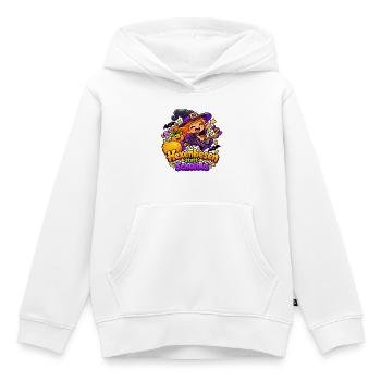 Hexenbesen statt Schulbus - Kinder Premium Organic Hoodie - Weiß - Vorne - AI Model Kid Female (0cm)