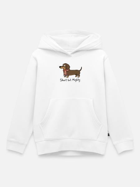 Dackel Hund Spruch - Kinder Premium Organic Hoodie - Weiß