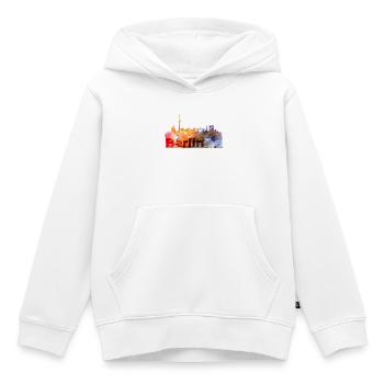 Berlin - Kinder Premium Organic Hoodie - Weiß - Vorne - AI Model Kid Female (0cm)