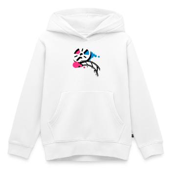 Alte Filmrolle mit Film im Graffiti Stil - Kinder Premium Organic Hoodie - Weiß - Vorne - AI Model Kid Female (0cm)