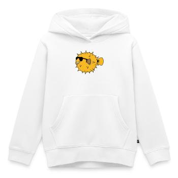 YEAH COOL - Sweat Premium à capuche enfant bio - blanc - Devant - AI Model Kid Female (0cm)