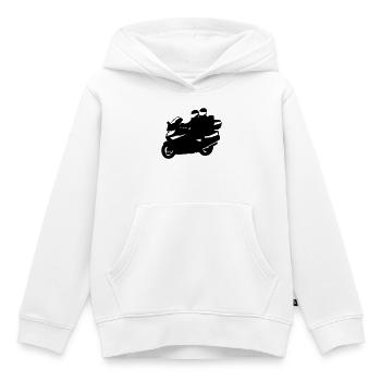motorrad tourer - Kinder Premium Organic Hoodie - Weiß - Vorne - AI Model Kid Female (0cm)