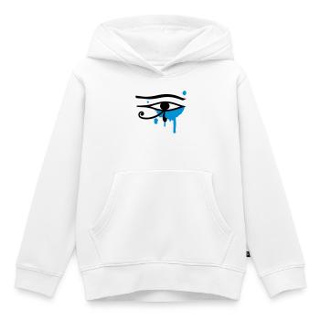 The Eye of Horus - Kids Premium Organic Hoodie - white - Front - AI Model Kid Female (0cm)