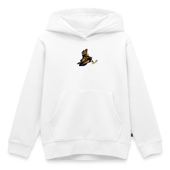 Schneemobil Rennen - Kinder Premium Organic Hoodie - Weiß - Vorne - AI Model Kid Female (0cm)