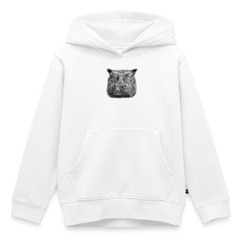 Nilpferd - Kinder Premium Organic Hoodie - Weiß - Vorne - AI Model Kid Female (0cm)