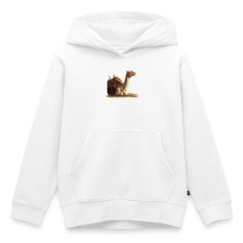 kamel - Kinder Premium Organic Hoodie - Weiß - Vorne - AI Model Kid Female (0cm)