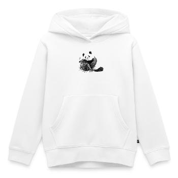 Panda - Kinder Premium Organic Hoodie - Weiß - Vorne - AI Model Kid Female (0cm)