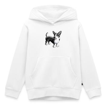 Welsh Corgi Cardigan - Kinder Premium Organic Hoodie - Weiß - Vorne - AI Model Kid Female (0cm)