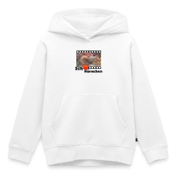 Liebe Tierfreund Eichhoernchen Tiere Spruch - Kinder Premium Organic Hoodie - Weiß - Vorne - AI Model Kid Female (0cm)