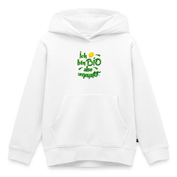 Biologisch Zitrone lusitge coole Motiv - Kinder Premium Organic Hoodie - Weiß - Vorne - AI Model Kid Female (0cm)