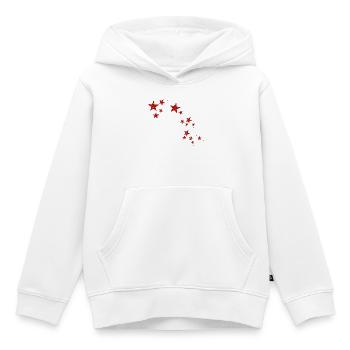 NEW Stars, Stars, And More Stars! (Red) - Kids Premium Organic Hoodie - white - Front - AI Model Kid Female (0cm)