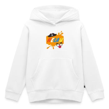 Helau Splash Karnevaldesign - Kinder Premium Organic Hoodie - Weiß - Vorne - AI Model Kid Female (0cm)