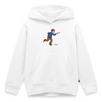 Boules boules boules pour boule pétanque boule - Sweat Premium à capuche enfant bio - blanc - Devant - AI Model Kid Female (0cm)