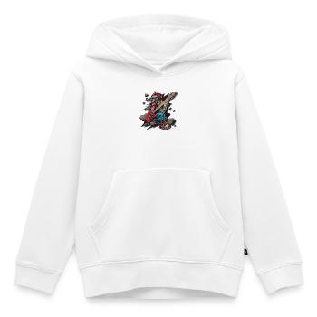 Rock - Rock and Roll - Kids Premium Organic Hoodie - white - Front - AI Model Kid Female (0cm)
