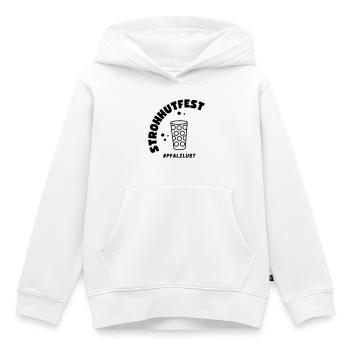 Autour de la fête - Sweat Premium à capuche enfant bio - blanc - Devant - AI Model Kid Female (0cm)
