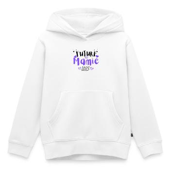 Zukünftige Oma 2025 - Kinder Premium Organic Hoodie - Weiß - Vorne - AI Model Kid Female (0cm)