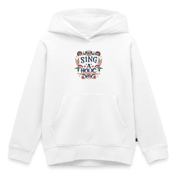 Accro de la chanson - Sweat Premium à capuche enfant bio - blanc - Devant - AI Model Kid Female (0cm)