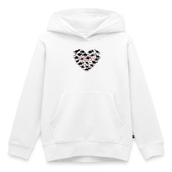 I Love Dinosaurs - Kids Premium Organic Hoodie - white - Front - AI Model Kid Female (0cm)