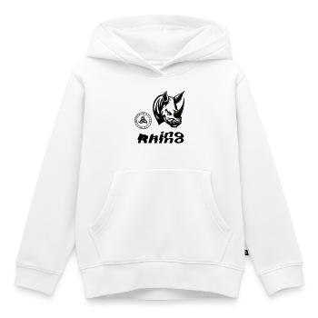 Rhino - Kinder Premium Organic Hoodie - Weiß - Vorne - AI Model Kid Female (0cm)