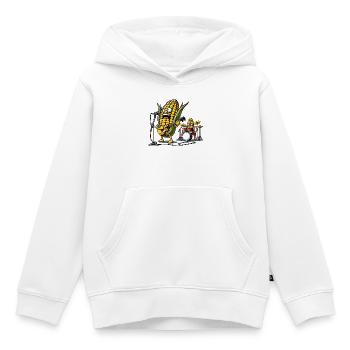 Corn Rockers auf der Bühne - Kinder Premium Organic Hoodie - Weiß - Vorne - AI Model Kid Female (0cm)