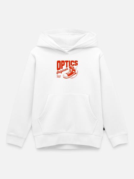 Optics Originals Sneaker - Kinder Premium Organic Hoodie - Weiß