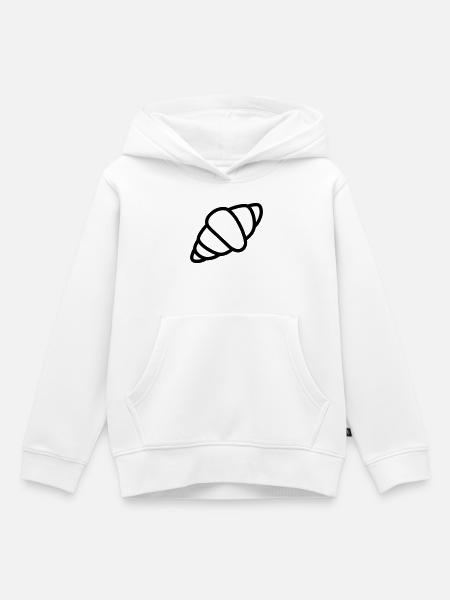 Halbmond - Kinder Premium Organic Hoodie - Weiß