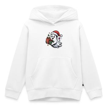 Christmas spirit with gifts - Kids Premium Organic Hoodie - white - Front - AI Model Kid Female (0cm)