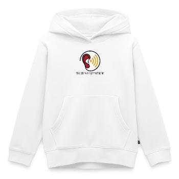 Ohr und Hörgerät - Kinder Premium Organic Hoodie - Weiß - Vorne - AI Model Kid Female (0cm)
