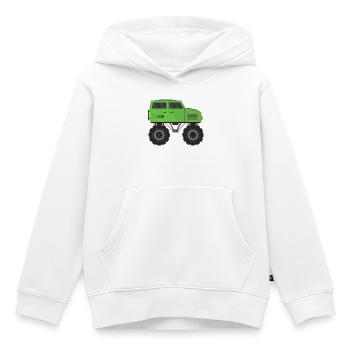 Monstertruck - Kinder Premium Organic Hoodie - Weiß - Vorne - AI Model Kid Female (0cm)