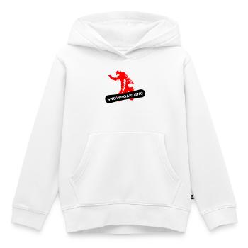 Snowboarding - Kinder Premium Organic Hoodie - Weiß - Vorne - AI Model Kid Female (0cm)