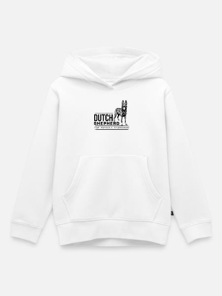 Dutch Shepherd – Dutchie - Kinder Premium Organic Hoodie - Weiß
